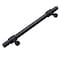 Gliderite Hardware 5-1/16 in. Center to Center Matte Black Barrel Ring Bar Pull - 4340-128-MB 4340-128-MB-1 - alternate 3